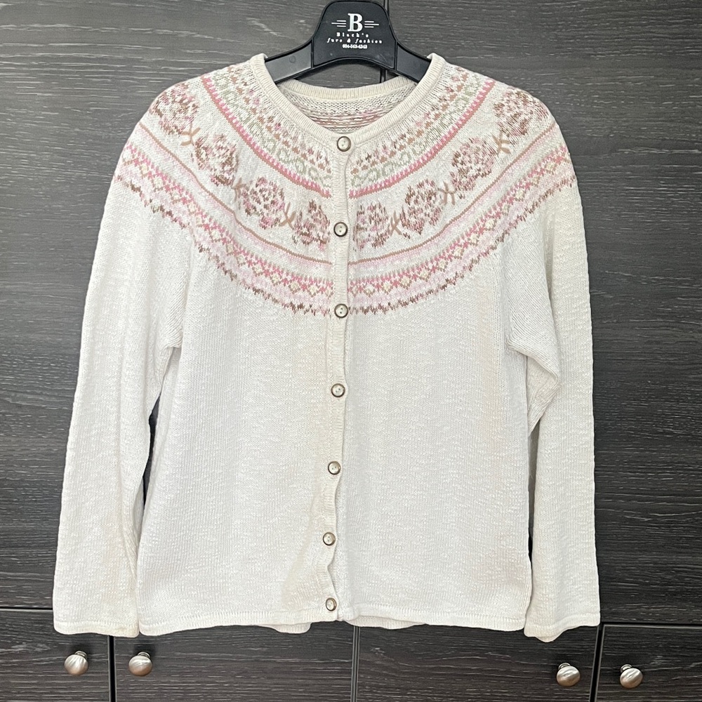 Vintage Cotton Fair Isle Cardigan